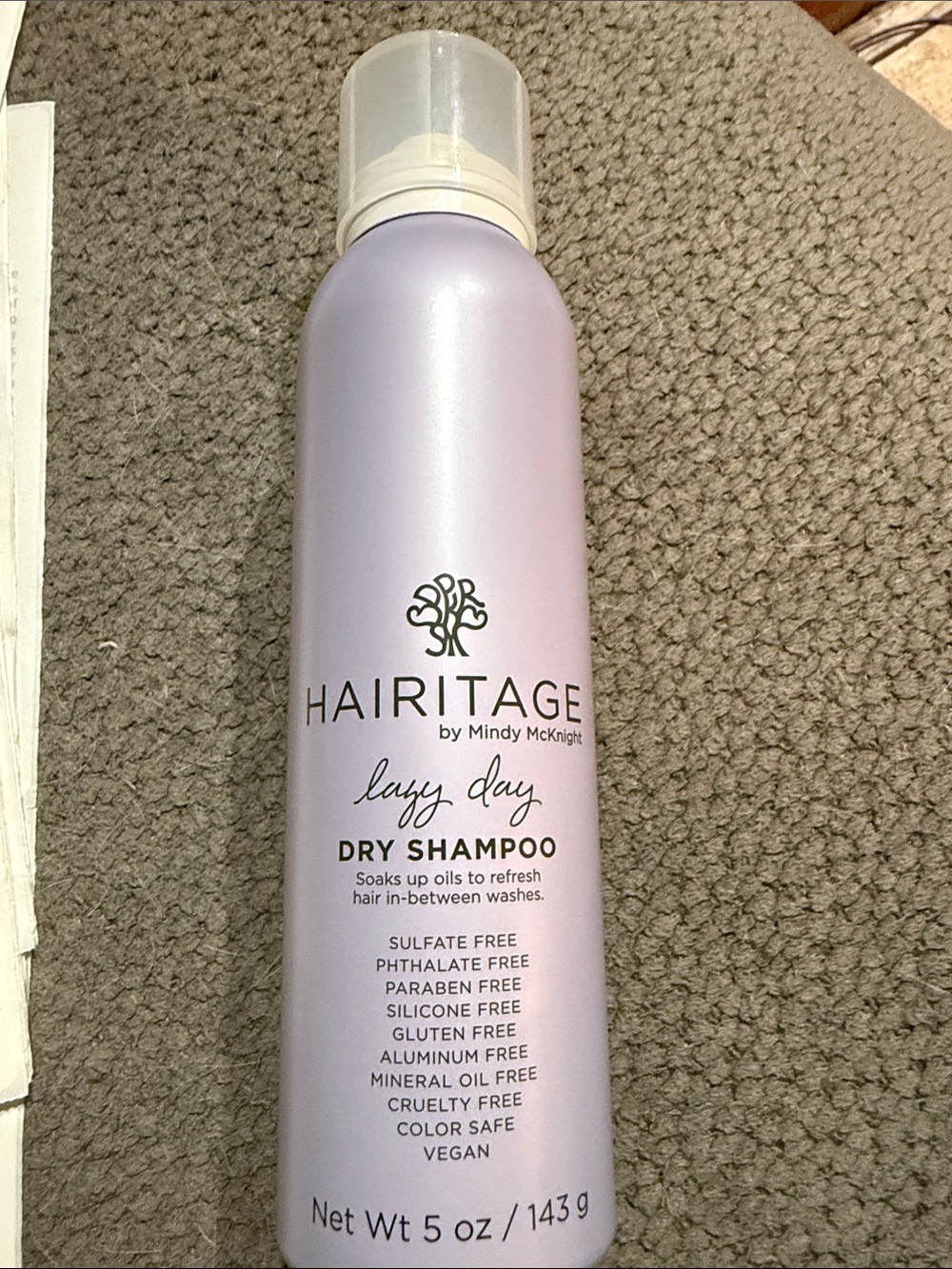 NEW Hairitage Lazy Day Dry Shampoo